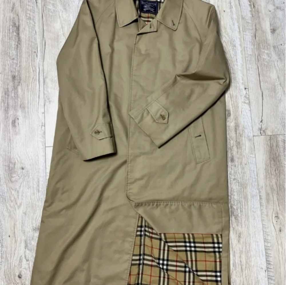 Burberrys Vintage Mens Trench Coat 44XL